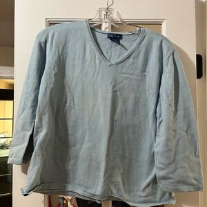 Faconnable Sky Blue Knit Top